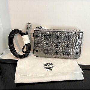 MCM Mini Wallet Pouch with Lanyard